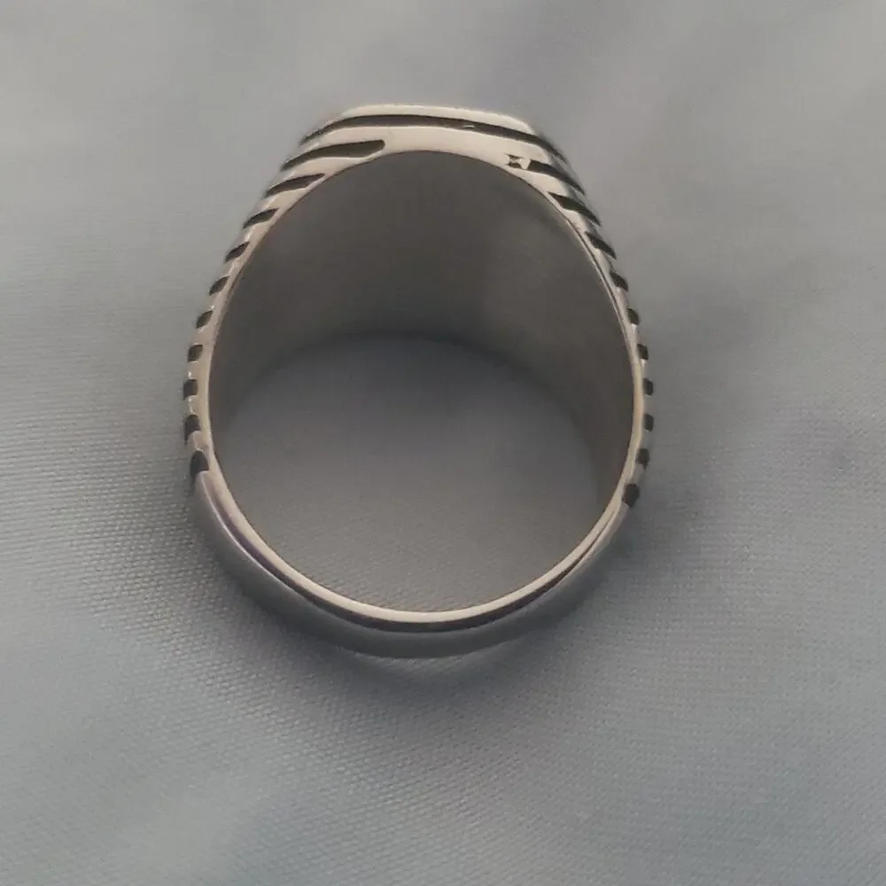 Blue Handmade Men's Ring Size 11 NWT